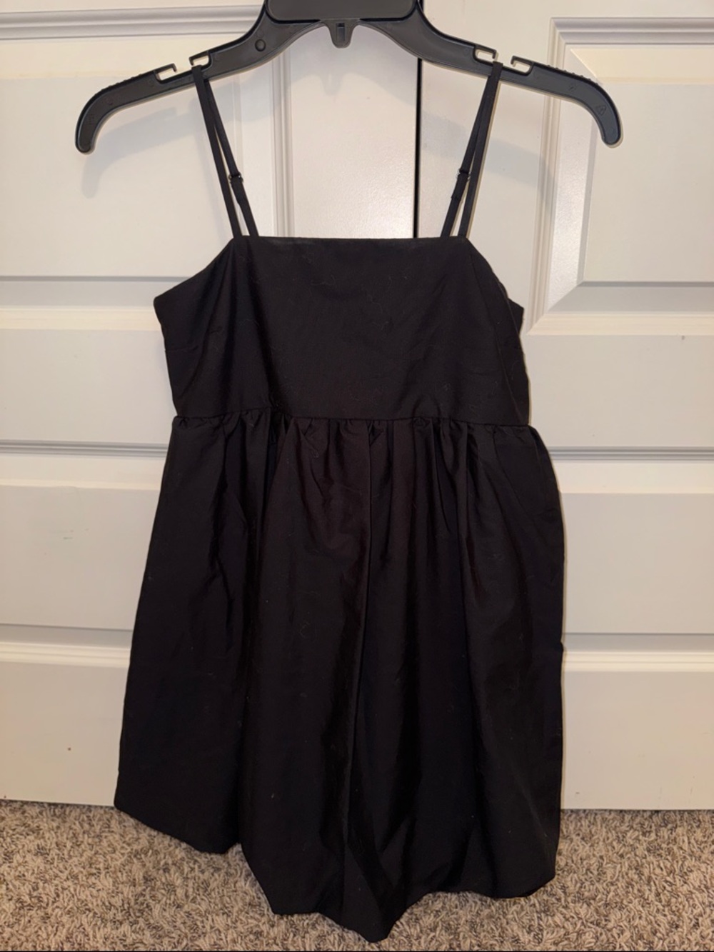art class Black Spaghetti-Strap Casual Dress